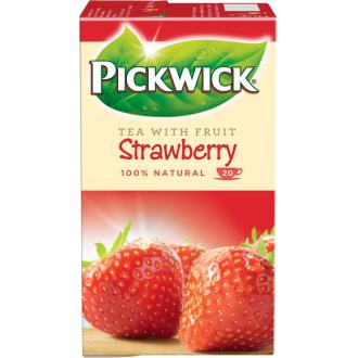 Чай черный Pickwick Strawberry с клубникой, пакетированный, 20 пак.